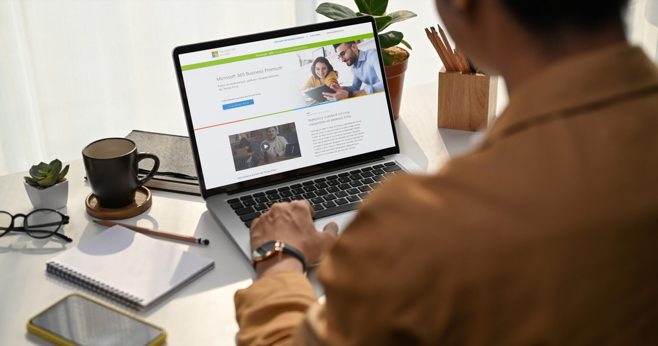 Kampania lead-generation Microsoft 365 Business